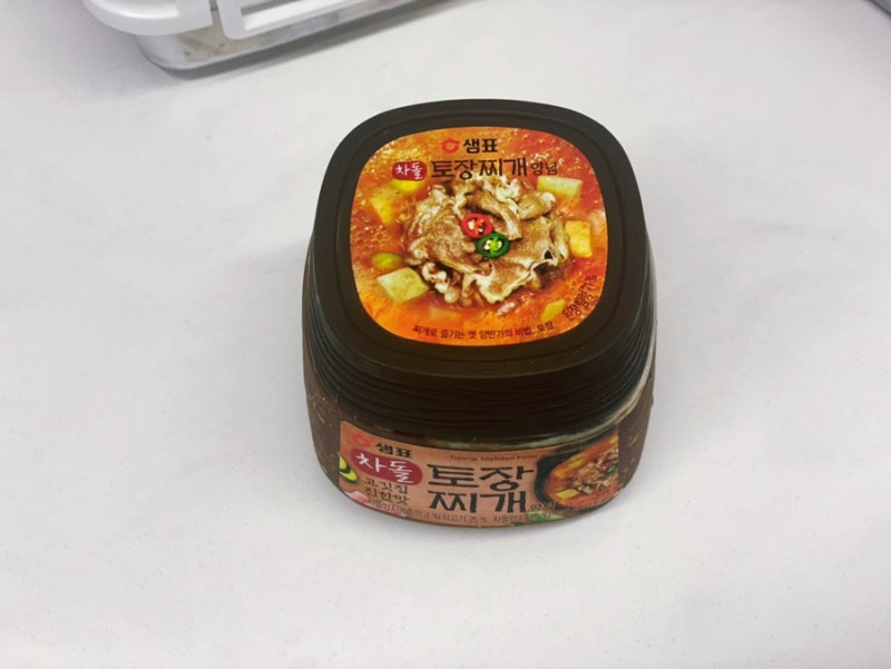 된장찌개 된장 샘표 토장 토장찌개양념 차돌 하나로 끓이기