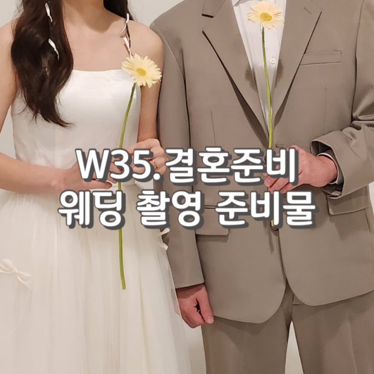  W35. ‘진짜 필요한 것’만 모은 [ 웨딩 촬영 준비물 ] 리스트 공유 (feat. 웨딩케이크, 부케, 알리익스프레스 맞춤 웨딩드레스 등)