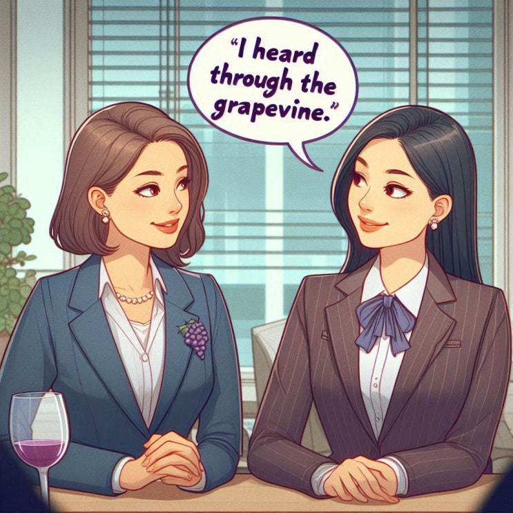  Through the grapevine 뜻과 유래, 소문으로 들었소!