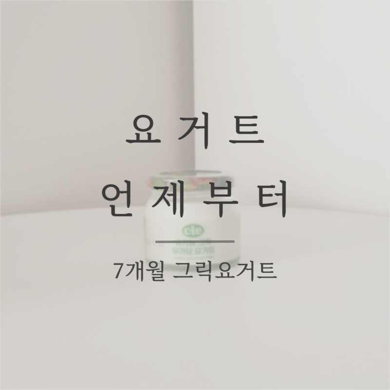 7개월 아기 요거트 언제부터 돌아기 그릭요거트