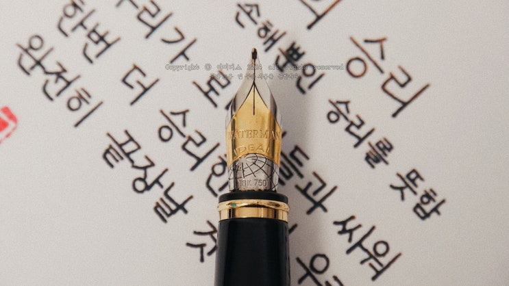 피로스의 승리 (워터맨 익셉션 N&D F닙 만년필로 필사하기)