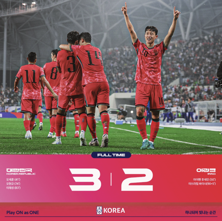 ‘다이빙 헤딩 골’ <b>이재성 1골 1도움</b>, 오세훈&오현규 나란히... 