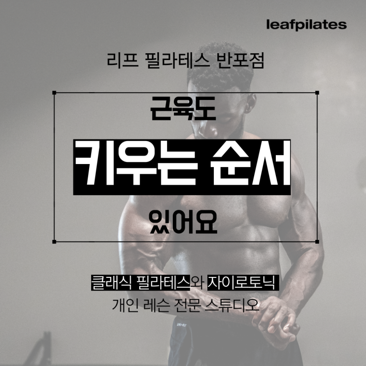  [원베일리 필라테스] 근육도 키워야 하는 순서가 있어요/ 반포필라테스 리프