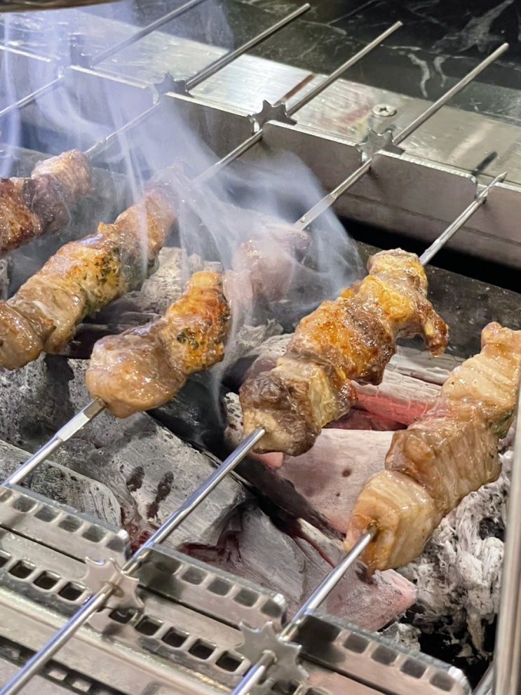  망원 5959 양꼬치 | 미안해 내 위장 너무 많이 먹었찌 오구오구 ;;