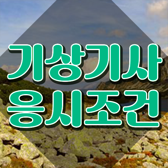  기상기사 필기 시험 요건 기상기사 자격요건 인강만 듣고 쉽고 빠르게 완료한 전략
