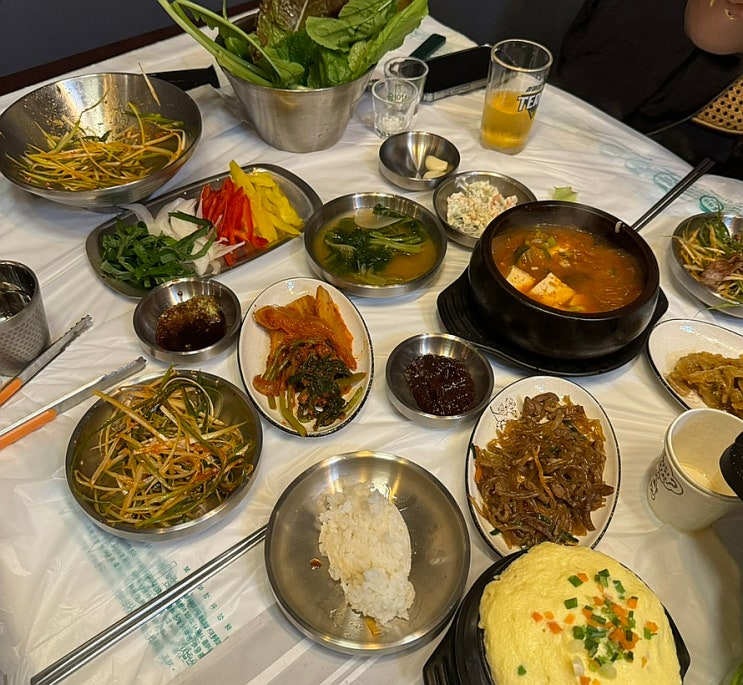  효천지구맛집 백반집같은 밑반찬, 효천대패삼겹살 [예그리나 식당]