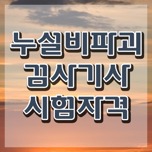  누설비파괴검사기사 시험응시조건 온라인 수업으로 간단하게 준비한 과정
