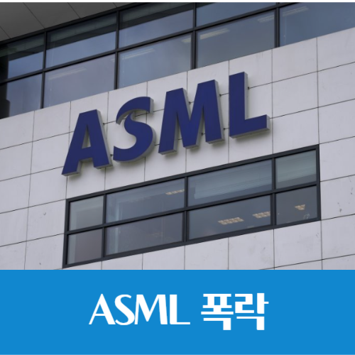  주문량 절반 날라갔다. ASML 주가 폭락, 삼성전자 어쩌나