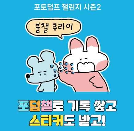 포덤챌 하게 된 사유 = 수키도키 작가님 스티커 꿀꺽