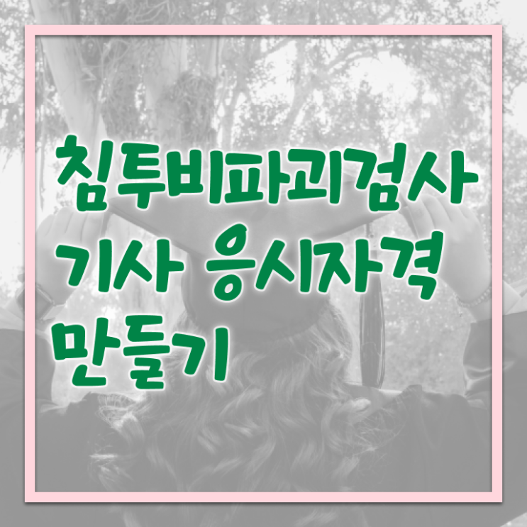  침투비파괴검사기사 교육 침투비파괴검사기사 시험응시조건 집에서 온라인으로 간단하게 준비한 노하우