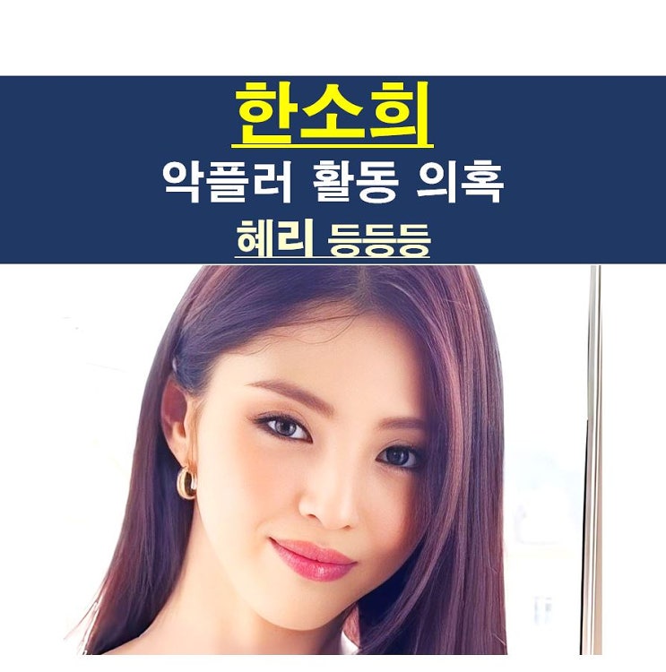 <b>한소희 악플러</b> 활동 의혹=재밌네, 물귀신=한소희 소속사, 혜리... 
