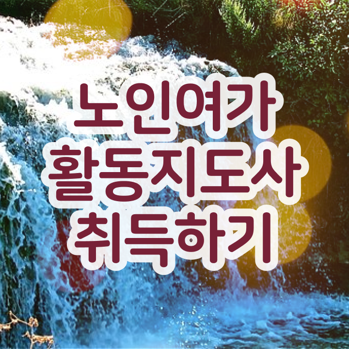  노인여가활동지도사 기간 , 노인여가활동지도사자격증 취득방법 , 온라인 과정