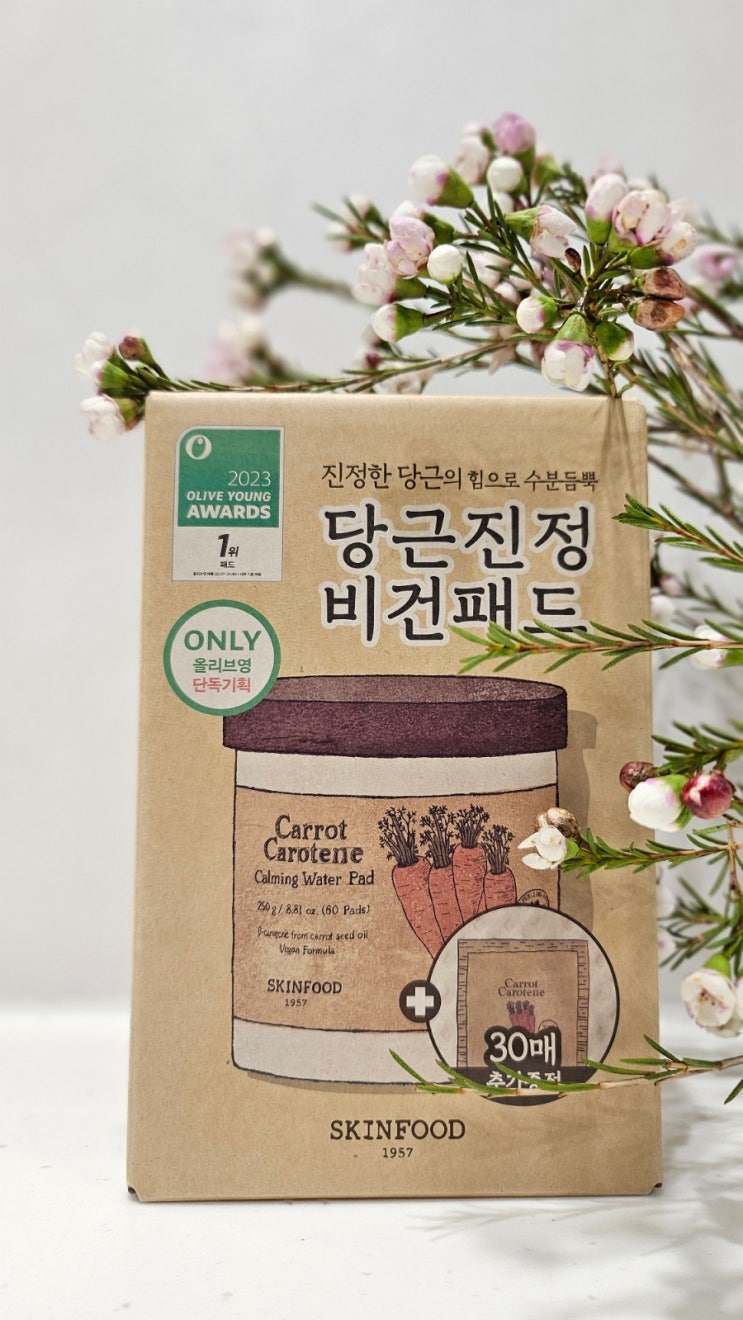  스킨푸드 당근 패드(Carrot Carotene Calming Water Pad) 후기