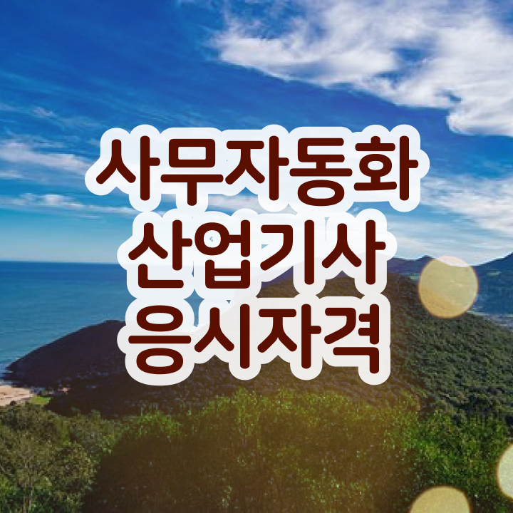  사무자동화산업기사 필기 cbt 사무자동화산업기사 응시자격 인강으로 빠르게 완료한 방법