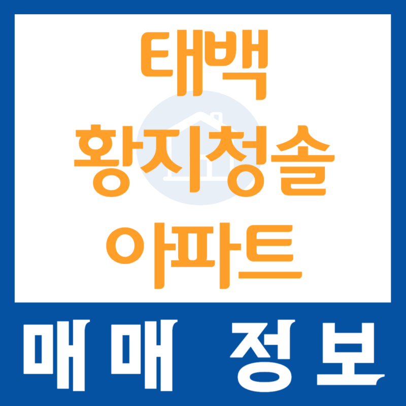 2024년 09월 강원특별자치도 태백시 황지동 태백황지청솔 아파트 매매 시세 및 실거래가 가격 ....