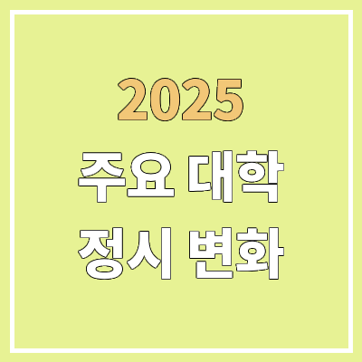 2025 인서울 주요대학 정시·수능 변경 사항 | 고려대, 서강대, 서울대, 성균관대, 연세대, 이화여대, 한양대 2025 인서울 주요대학 정시·수능 변경 사항 | 고려대, 서강대, 서울대, 성균관대, 연세대, 이화여대, 한양대