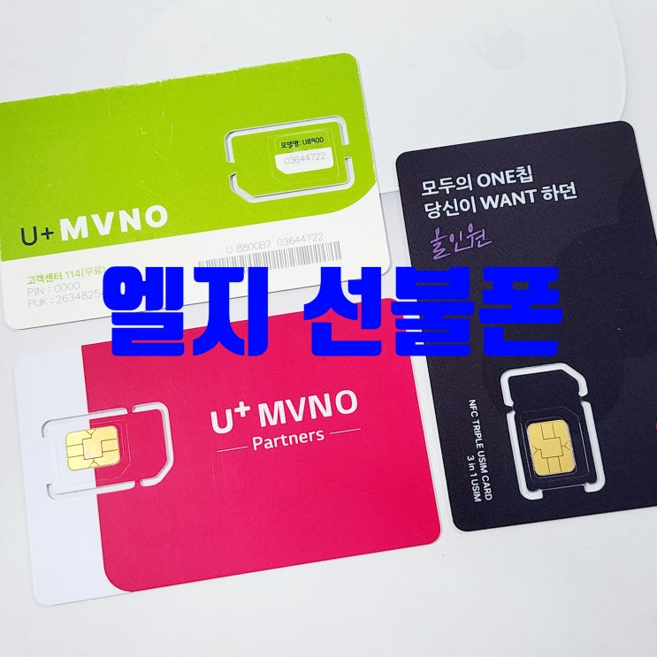  앤텔레콤 엘지선불폰 당일 개통 방법