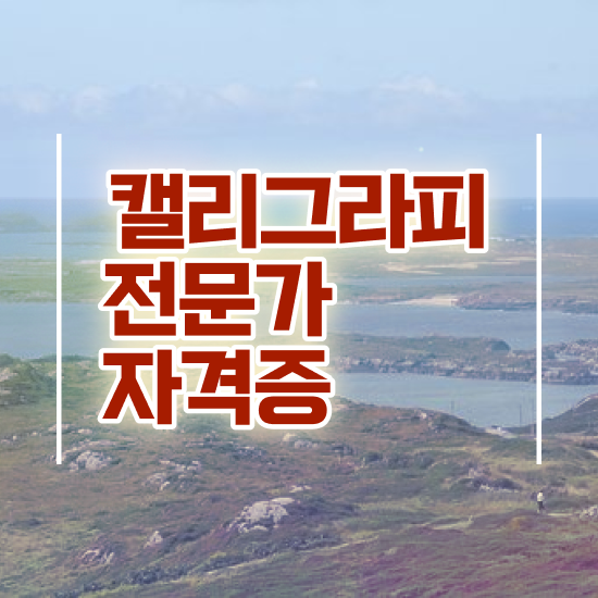  부산 캘리그라피 자격증 , 캘리그라피전문가 자격증 온라인 교육으로 합격한 전략 및 온라인 무료강의