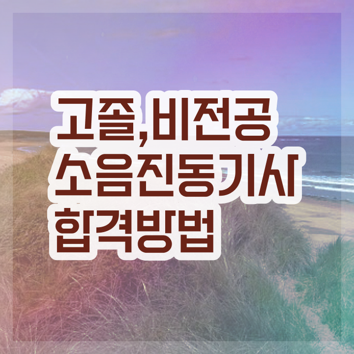  소음진동기사 취득자격 인강으로 간단하게 준비한 후기