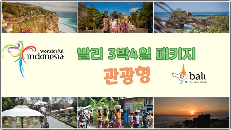  발리 3박 5일 패키지 여행 (관광형)