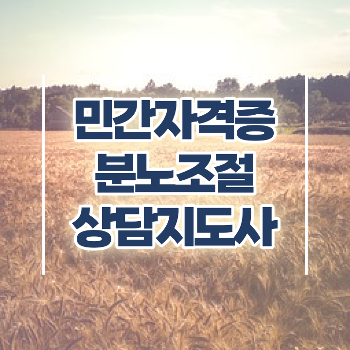  40대남자자격증 , 분노조절상담지도사 고졸자도 온라인 과정만으로 편하게 완료한 후기