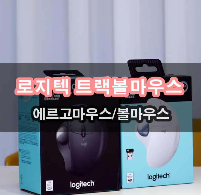  로지텍 트랙볼 마우스 MX Ergo S 손목을 지키자