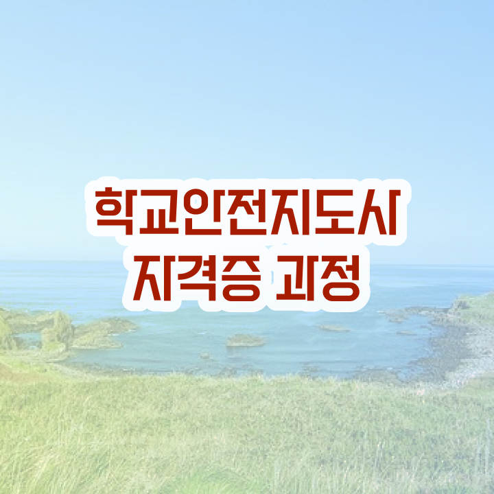  학교안전지도사 1급 , 학교안전지도사 자격증 합격정보 보고가세요