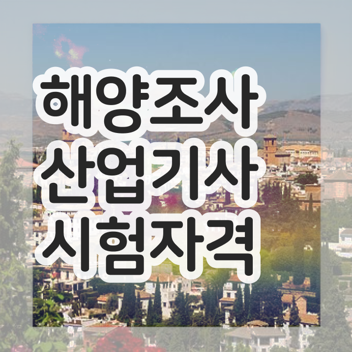 해양조사산업기사 필기 접수기준 해양조사산업기사 시험응시자격 집에서 온라인으로 단기간에 준비한 후기