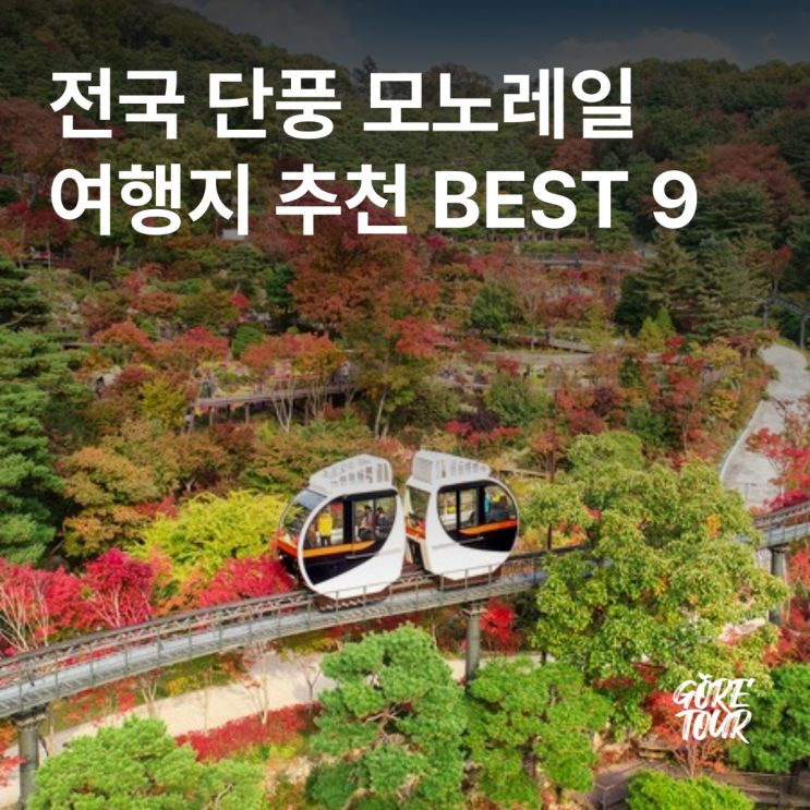  전국 단풍 모노레일 여행지 추천 BEST 9