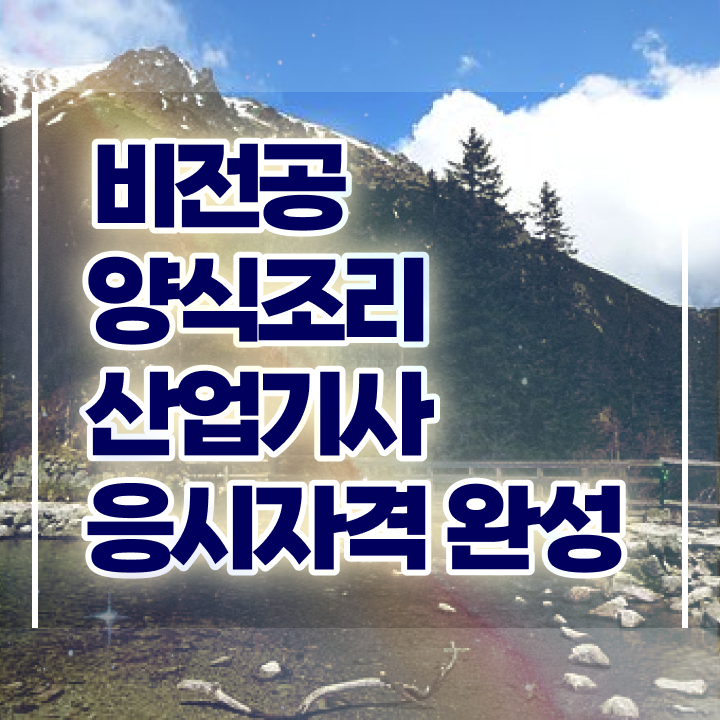  양식조리산업기사 응시자격 인강만 듣고 간단하게 성공한 비법