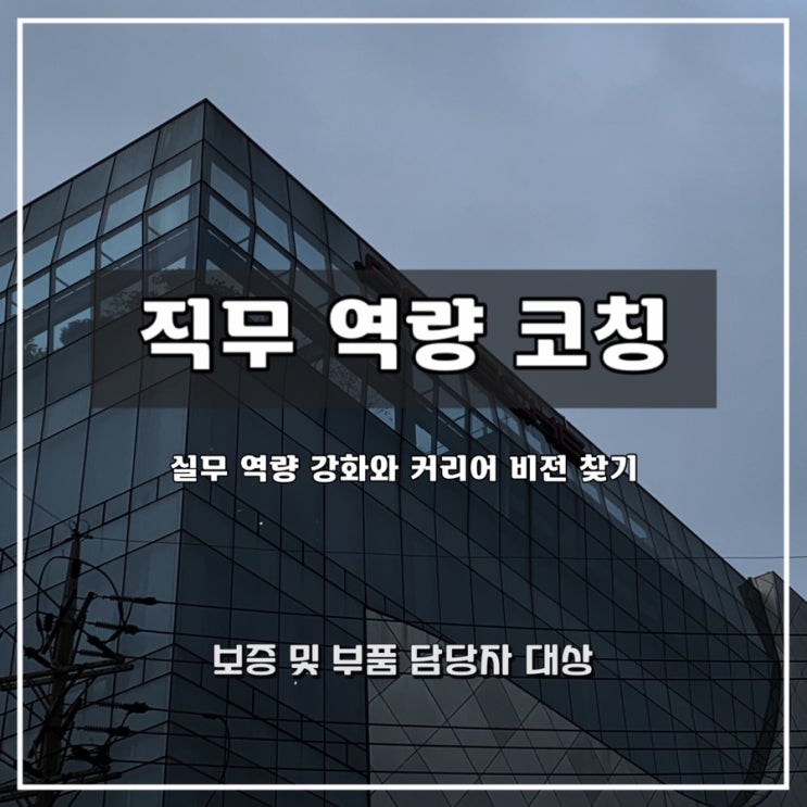  [직무 코칭] 럭셔리 브랜드 P사 보증 담당자 및 부품 직무 대상 - 윤성희 강사