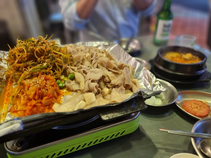  [서울대입구 맛집] 가성비 좋은 샤로수길 냉삼맛집 구땡식당의 파절이 삼겹살 후기.