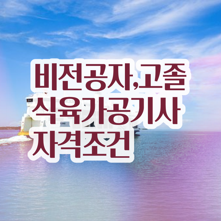  식육가공기사 자격요건 온라인 과정으로 쉽고 빠르게 준비한 노하우