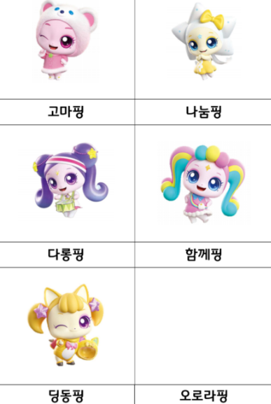 슈팅스타 캐치 티니핑 등장인물 하추핑 빛나핑 초롱핑 반짝핑 색칠공부 도안 : 네이버 블로그