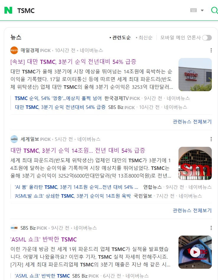  TSMC 투자 이야기