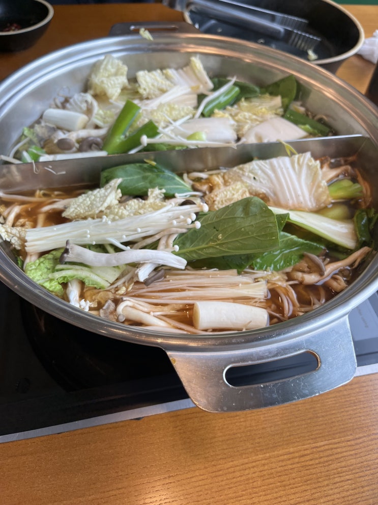  점바점일 테지만, 육수가 맛있었던 샤브마니아(청주서원점)