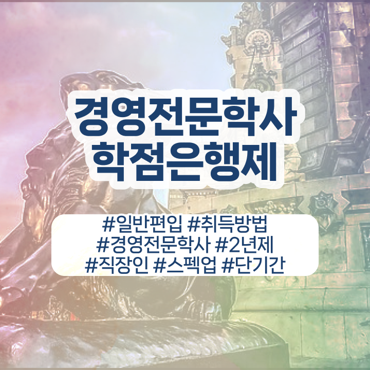  , 경영학 학위 학점은행제 인강으로 빠르게 준비한 꿀팁 모음