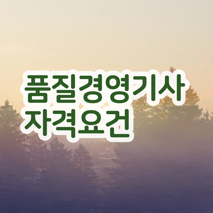  품질경영기사 필기 후기 , 품질경영기사 시험응시자격 온라인으로 간단하게 완료한 팁
