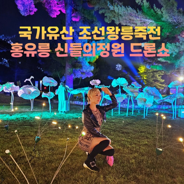  국가유산 조선왕릉축전 홍유릉 신들의정원 왕의정원 드론쇼