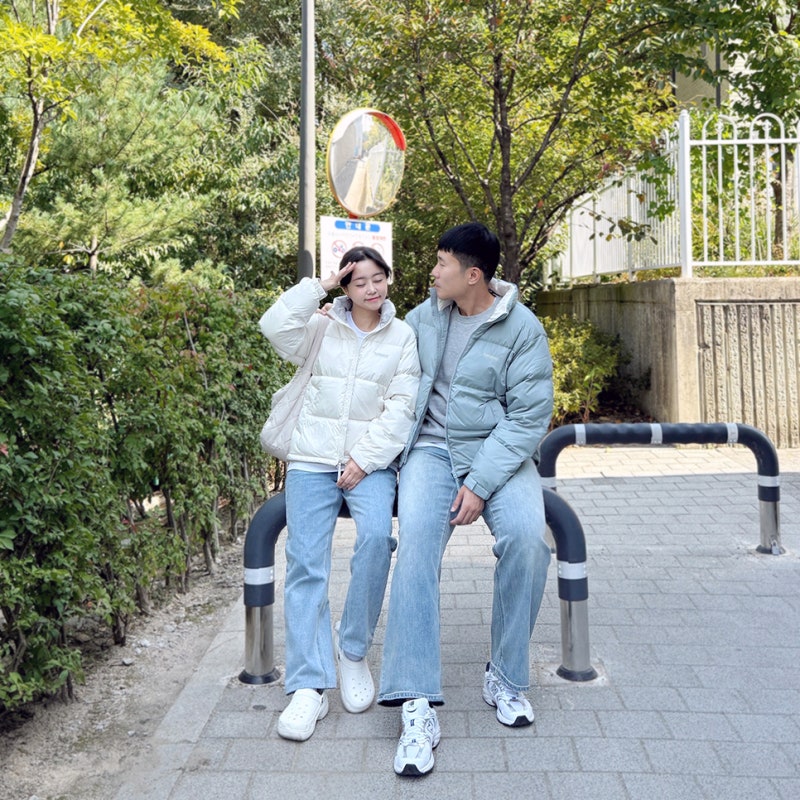 커플패딩 추천 커버낫 숏 푸퍼 숏패딩 사이즈 팁