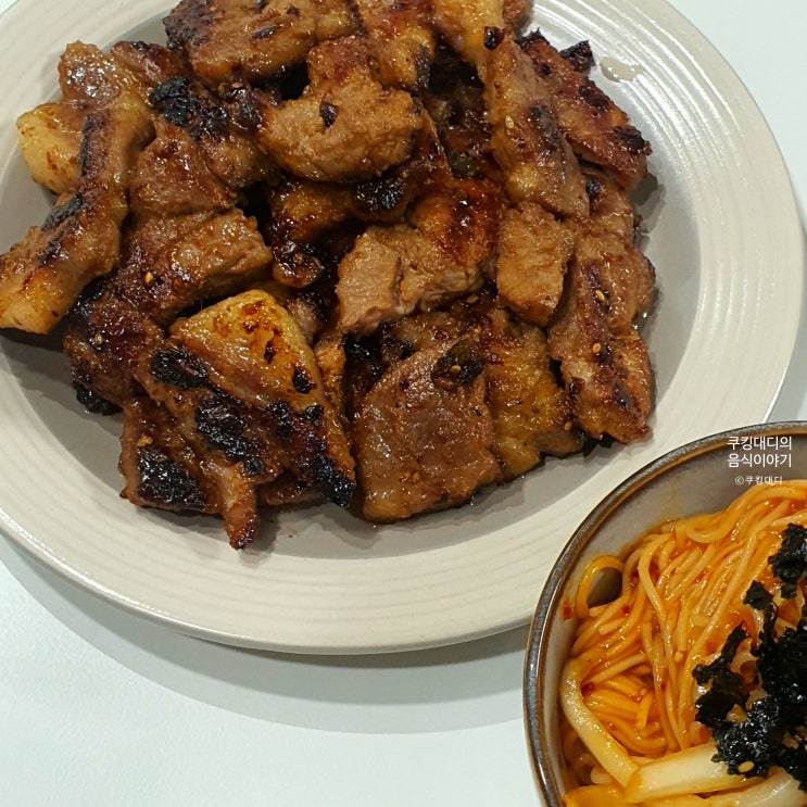  류수영 양념 돼지갈비 레시피 어남선생 양념장 돼지목살 요리