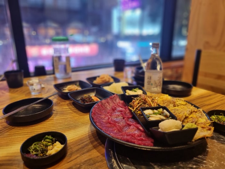  [일산호수공원맛집] 토요일에도 당일 도축 한우 생고기를 즐길 수 있는 일산뭉티기 본점.