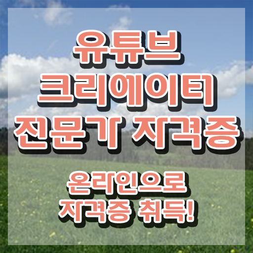  유튜브크리에이터전문가 상담사 , 유튜브크리에이터전문가 자격증 온라인으로 간단히 학습한 후기 , 채용 정보
