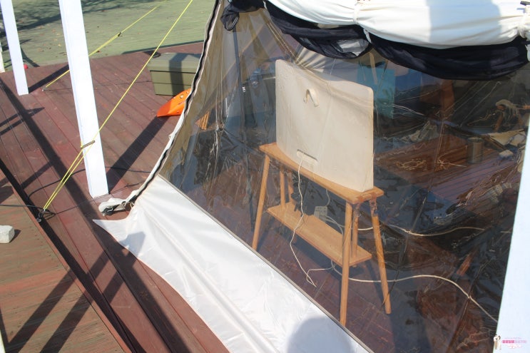  오두막쉘터 오두막ST 내돈내산 우레탄창 피칭 후기