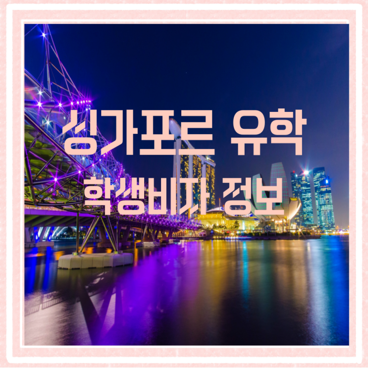 싱가포르 유학 학생비자 정보 싱가포르 유학 학생비자 정보