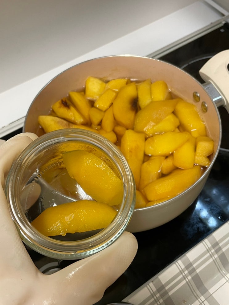  아닌 밤중에 복숭아병조림 
