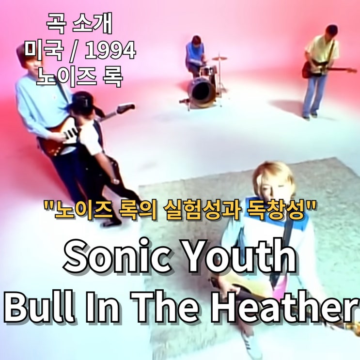  Sonic Youth : Bull In The Heather [가사/해석] 노이즈 록의 실험성과 독창성