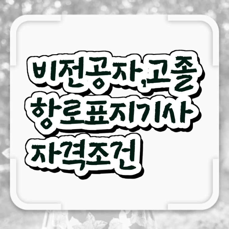  항로표지기사 응시학점 항로표지기사 시험응시조건 인강만 듣고 간편하게 준비한 전략