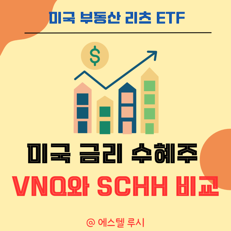  미국 부동산 리츠 ETF, 금리 인하 수혜주: VNQ와 SCHH 비교