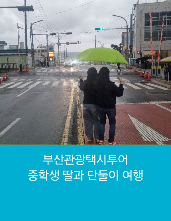  부산택시투어 중학생 딸과 단둘이 힐링여행 부산관광택시